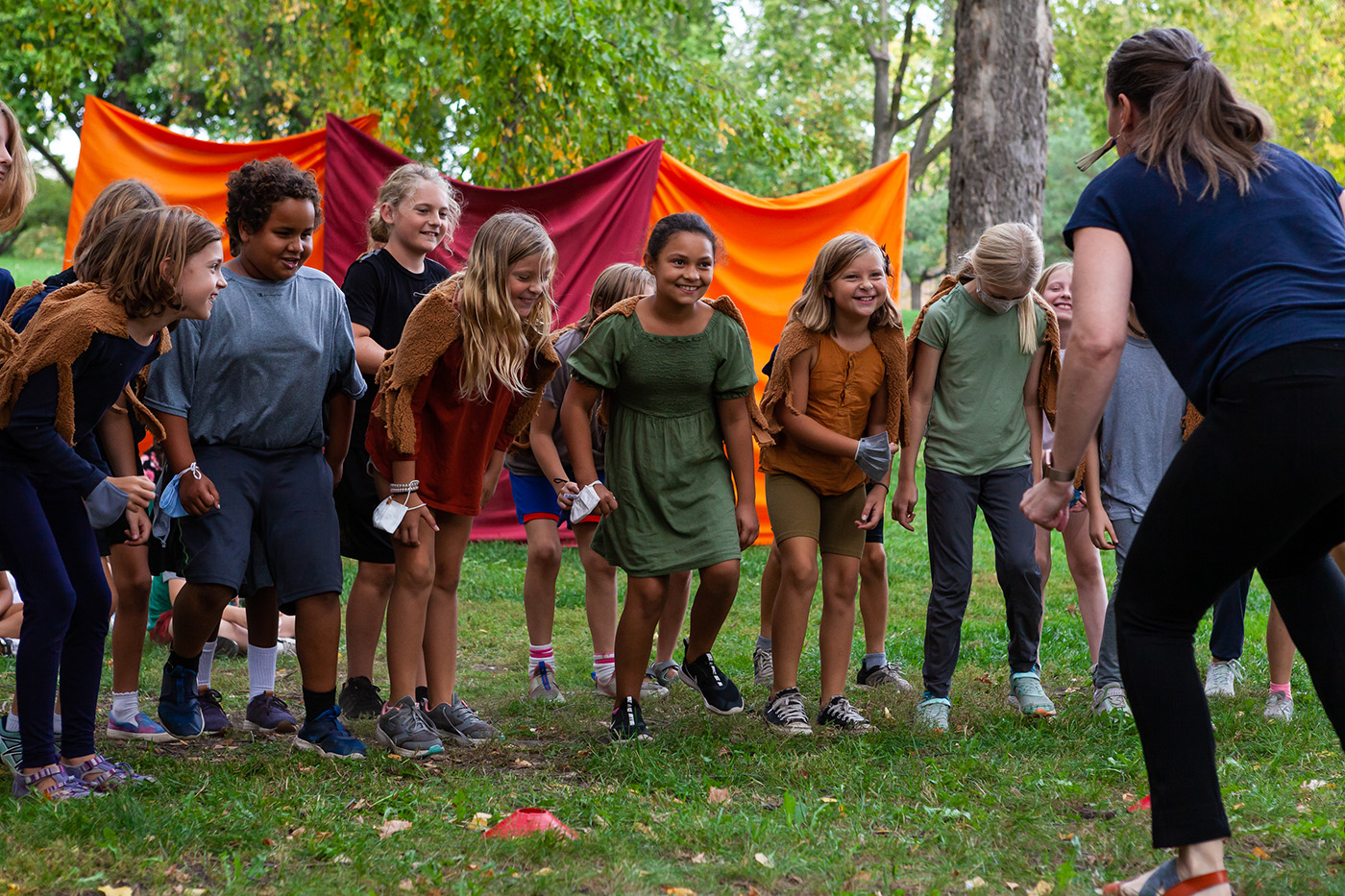 Our fourth grade students joyfully perform for the school community during our Autumn Festival of Courage